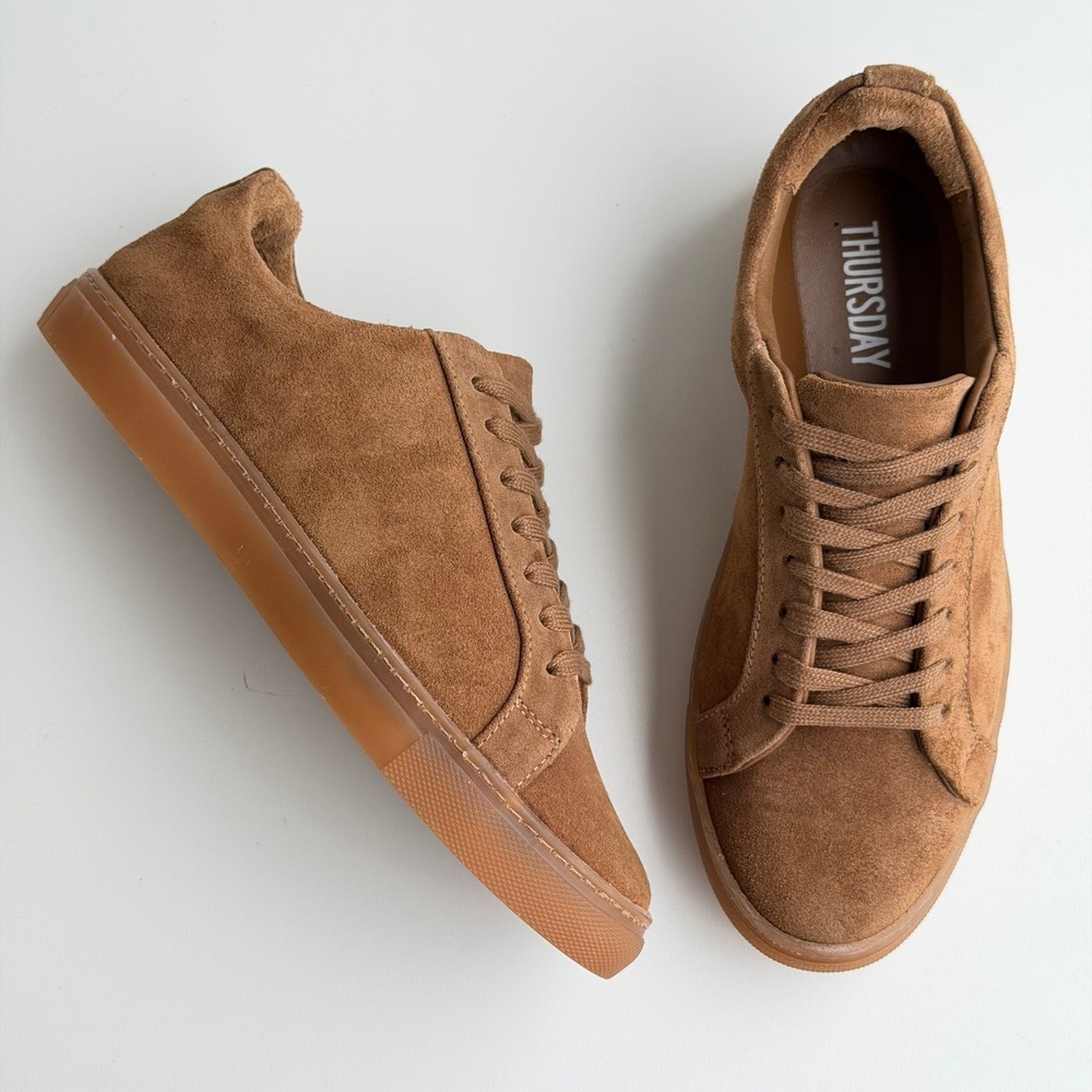 Thursday Boot Co Premier Low Top Sneaker Womens 7.5 Brown Suede Gum Sole